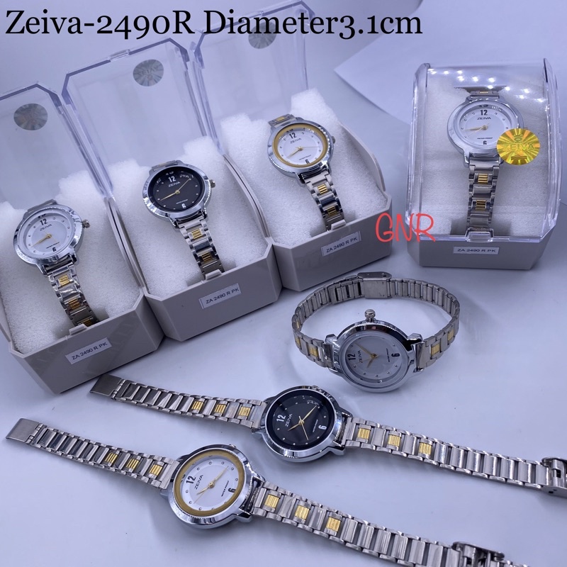 JAM TANGAN WANITA ZEIVA RANTAI COMBI ORIGINAL WATER