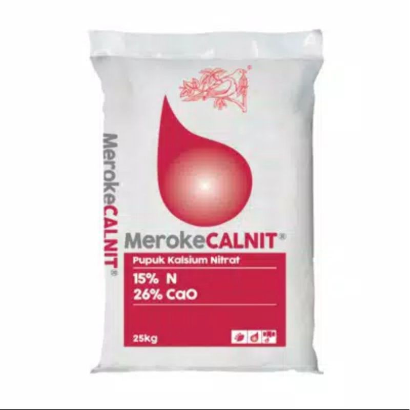 Pupuk Meroke Calnit 25kg kemasan ORI, kalsium nitrat