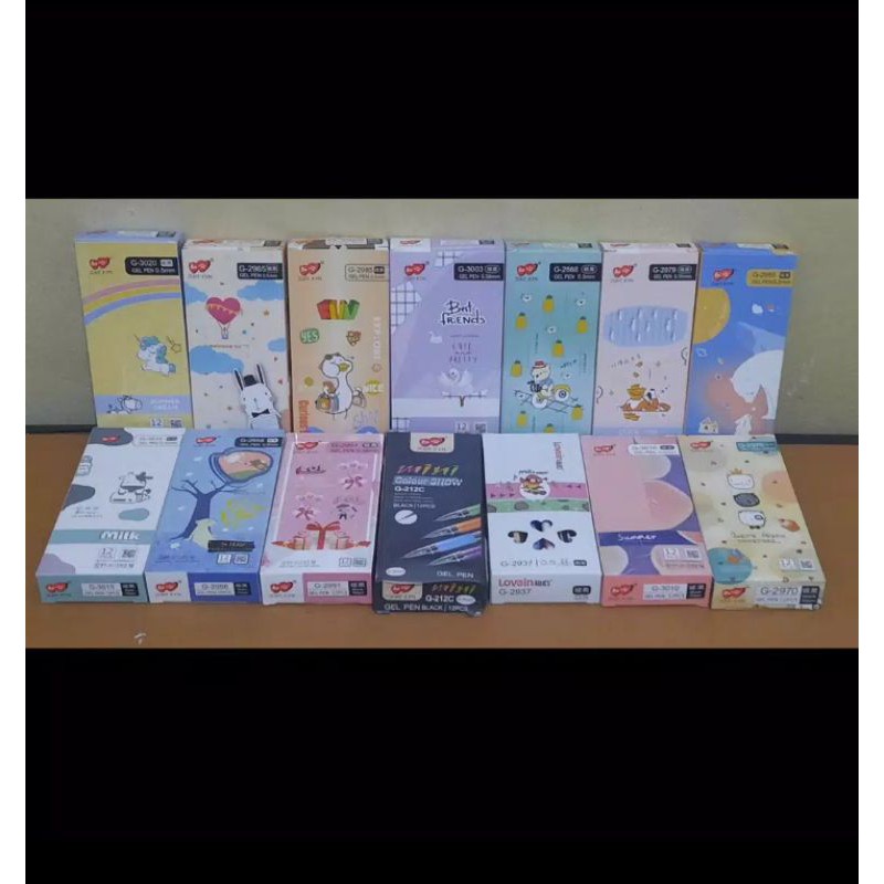 

12 pcs pulpen Pen gel /1pcs Pulpen pen gel ZHI XIN/ Atk grosir (harga ecer beli grosir lebih murah)
