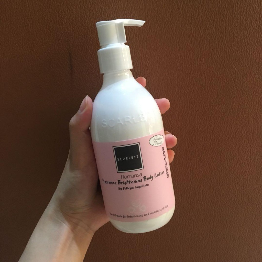 [ORI] SCARLETT ROMANSA FRAGRANCE BRIGHTENING BODY LOTION Pemutih Badan Secara Cepat dalam 2 MINGGU