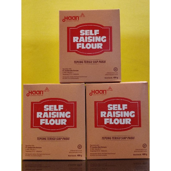 

Haan Self Raising Flour / Tepung Terigu Siap Pakai - 400g