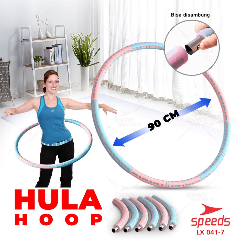 Jual SPEEDS Hola Hup Portabel Bongkar Pasang Rangkai 8 Bagian HulaHoop ...