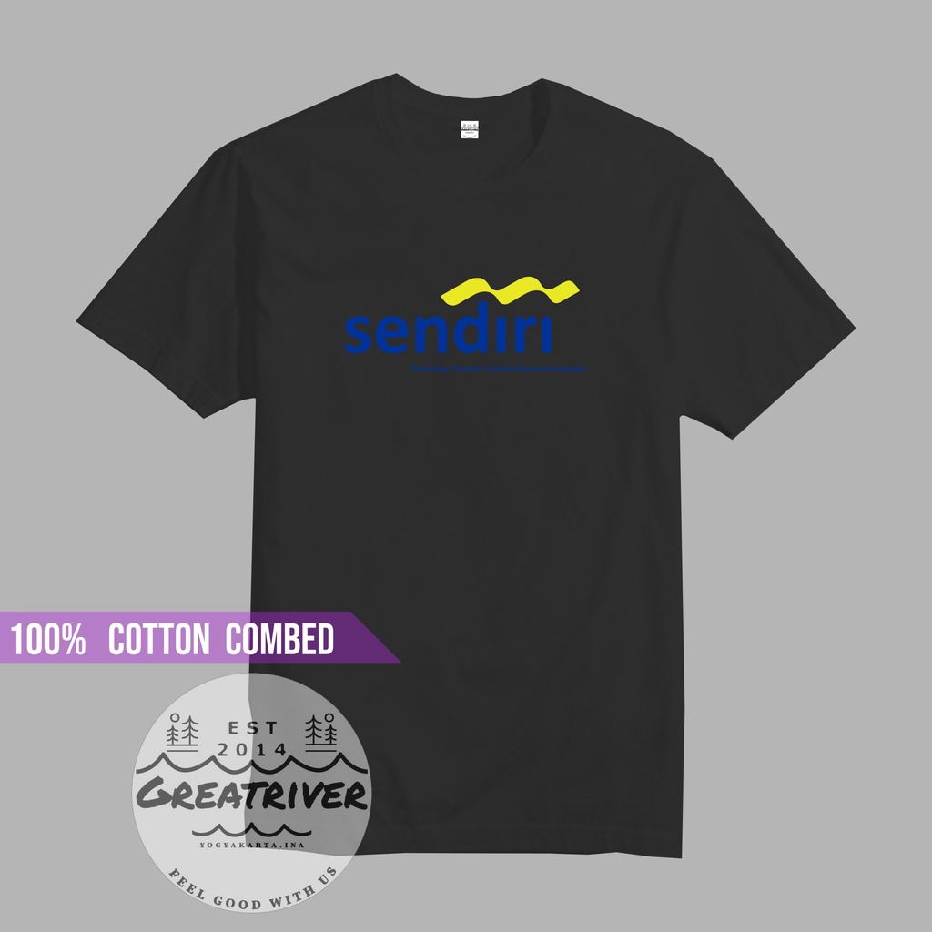 kaos distro plesetan sendiri mandiri bank