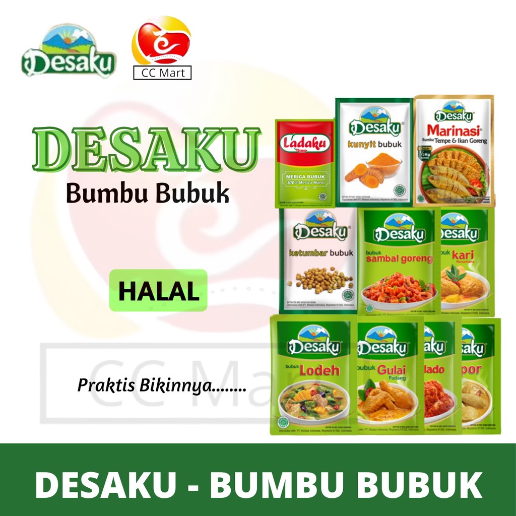 

DESAKU Balado 12,5Gram / Desaku Lodeh / Desaku Sambal Goreng / Desaku Kari / Desaku Gulai / Indonesia Traditional Seasoning