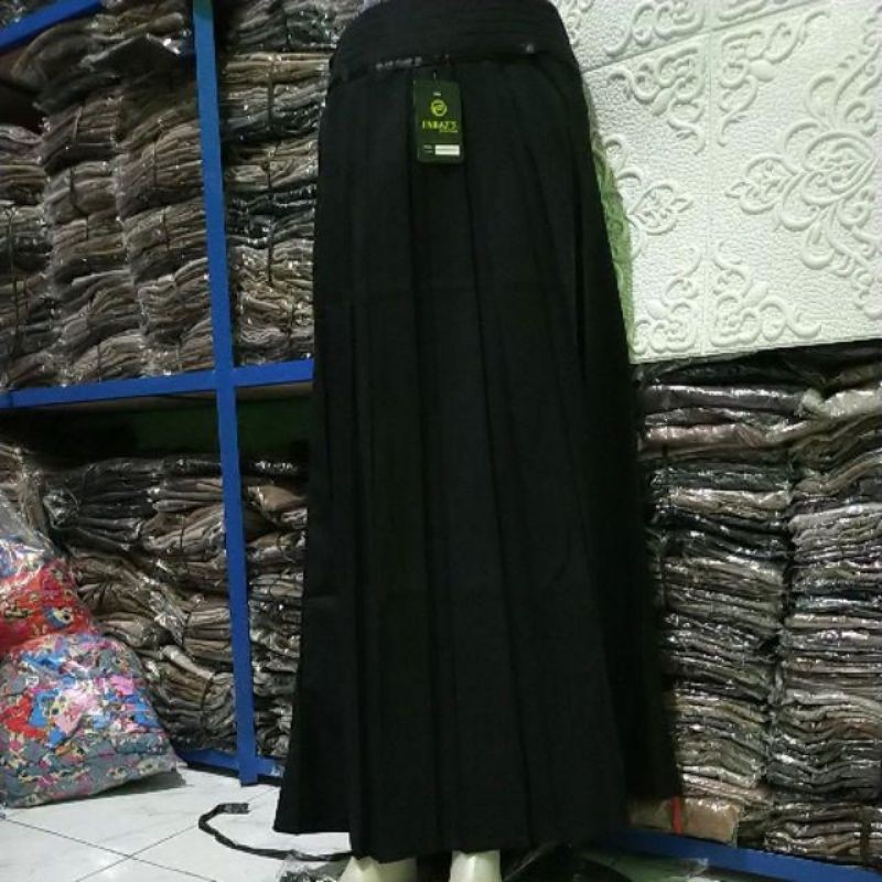 COD ROK KANTOR PLISKET//BAHAN KATUN PREMIUM//SIZE M, L ,XL ,XXL ,XXXL.-HITAM
