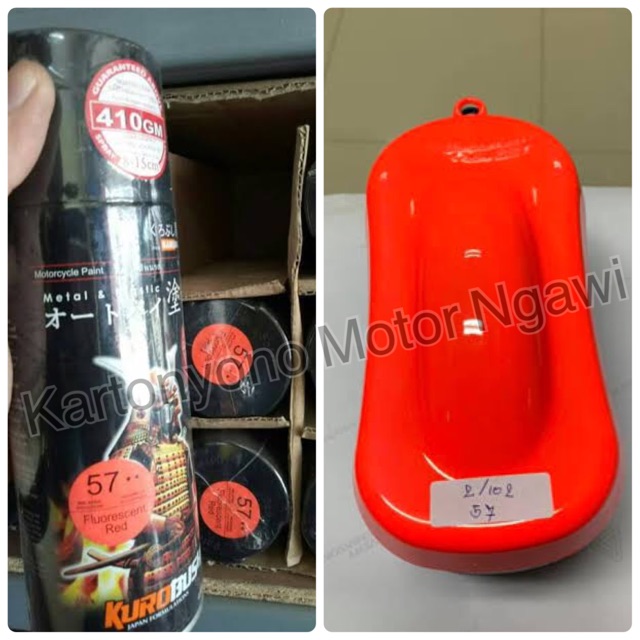 

Cat Samurai Paint 57 / 57** fluorescent red / scotch light / neon nyala merah stabilo pylox