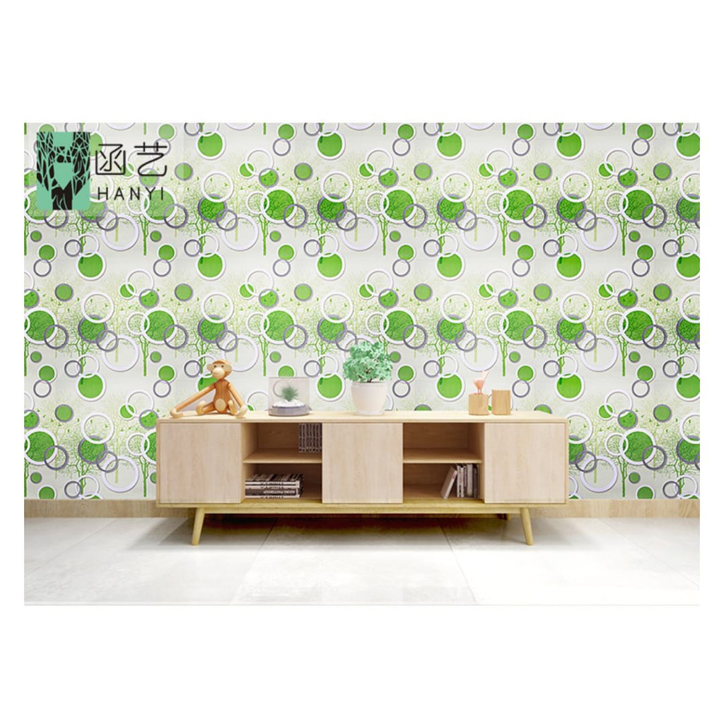 WALLPAPER DINIDNG STIKER 45CM X 9,5 M MOTIF LARIS KOTAK 3D