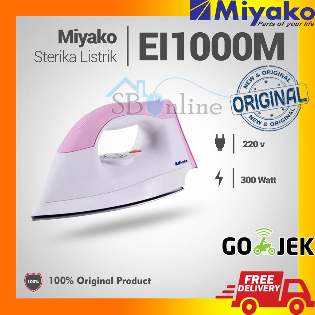 Miyako Setrika EI-1000 M Original OBRAL