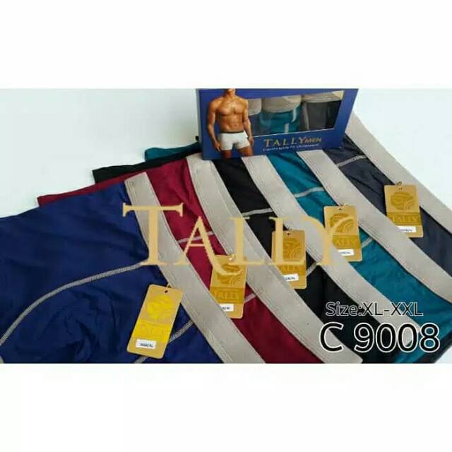 CD / Celana Dalam Boxer Pria Laki Cowok TALLY 9008 Dijamin Ori