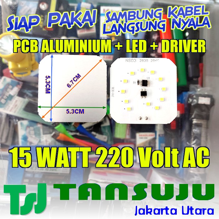Modul Lampu SMD Led Downlight PCB Aluminium AC 220V 15 Watt