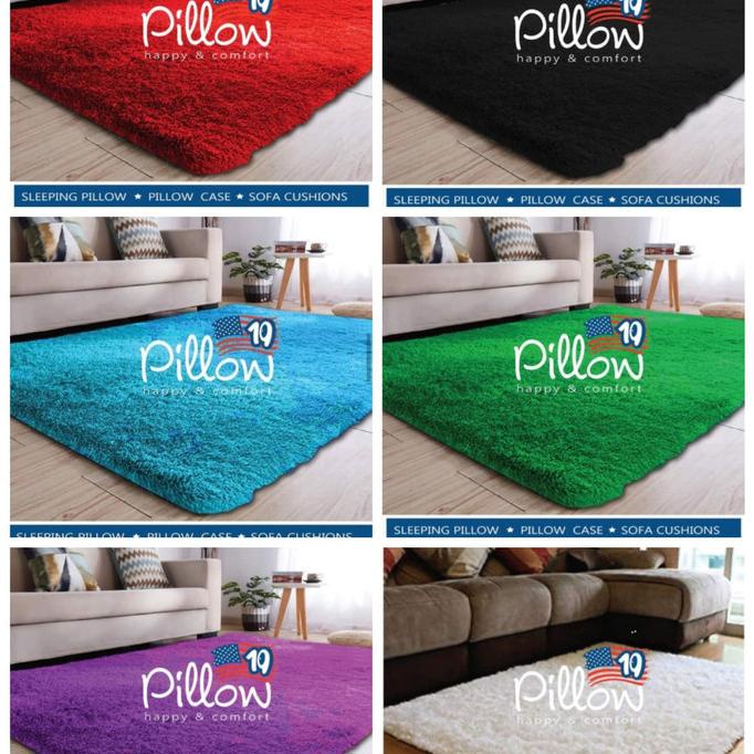 BARU KARPET BULU RASFUR PILLOW UKURAN 160X100X5CM _