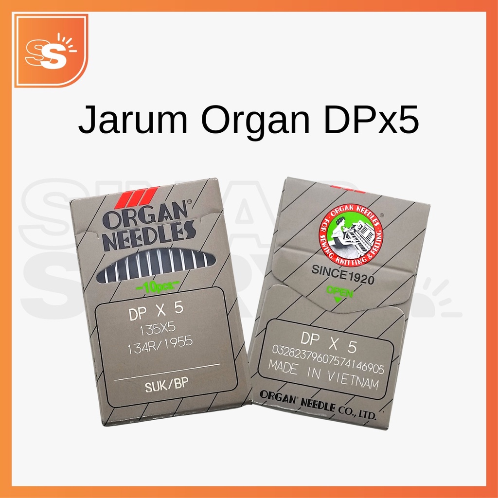 Jarum Organ DP x 5 / Jarum Mesin Jahit DP x 5 Organ Needles (Original)