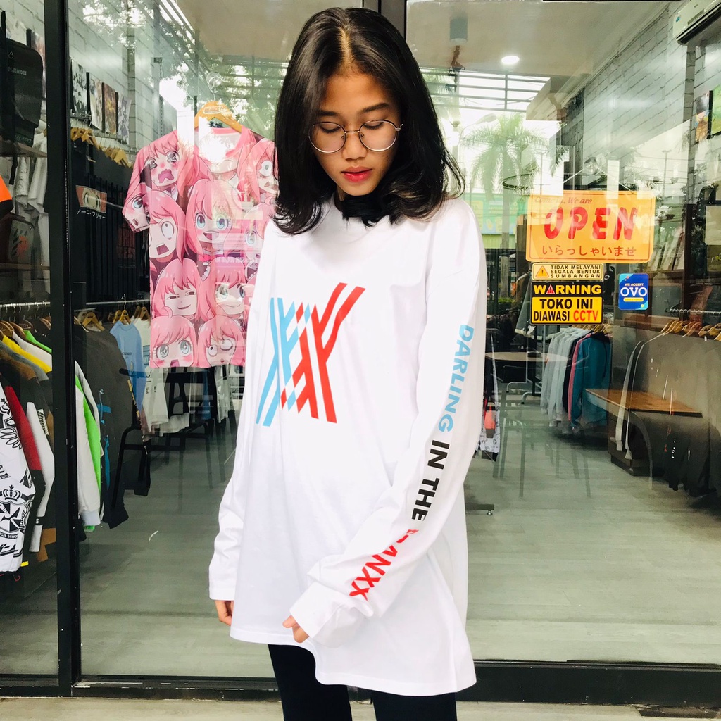 Longsleeve Darling in the Franxx White Zero Two Premium Unisex