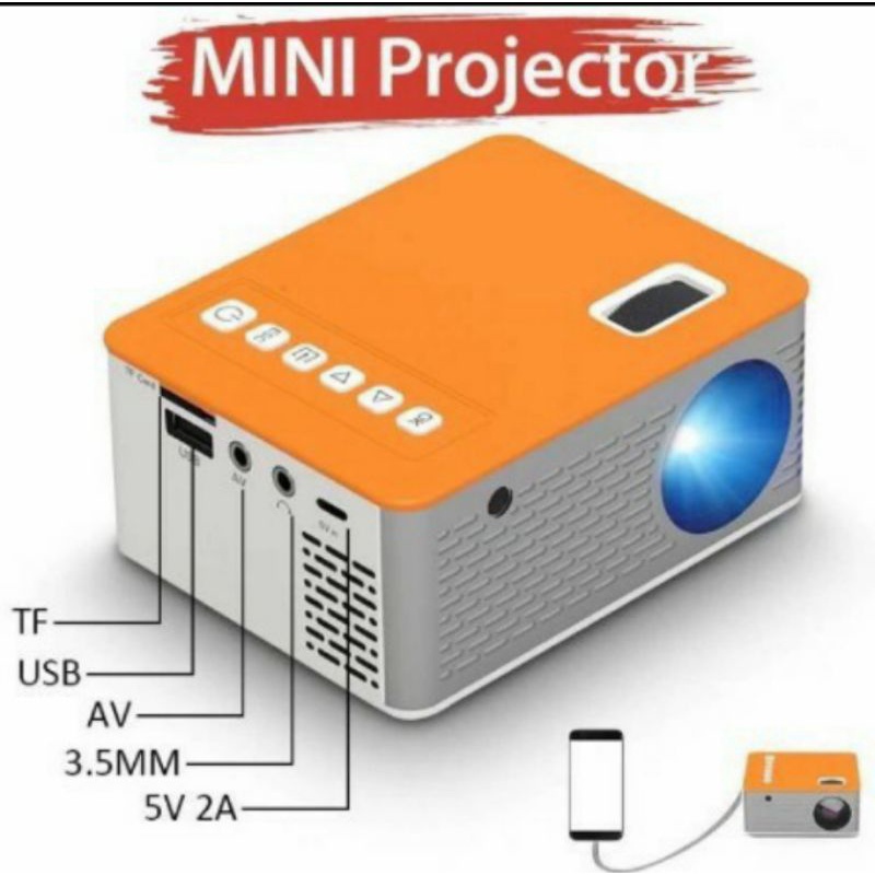 UNIC Mini Proyektor LCD Portable Projector bisa I microSD  AV&usb infocus FREE ONGKIR  MURah garansi