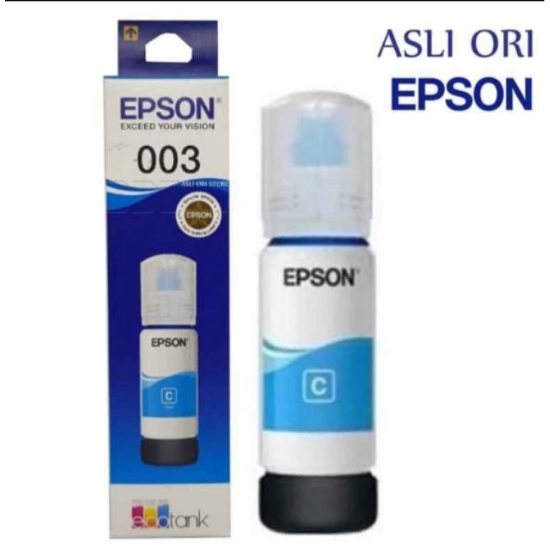 EPSON TINTA 003 ORIGINAL untuk Printer  L1110 L3100 L3101 L3110 L3150