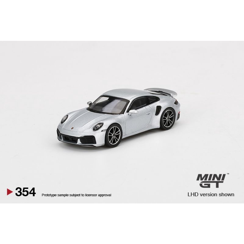 MiniGT Mini GT 354 Porsche 911 Turbo S GT Silver Metalic