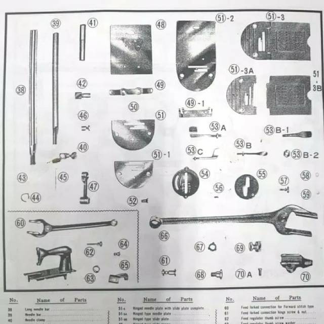 P/N 41 BUSHING Mesin Jahit BUTTERFLY