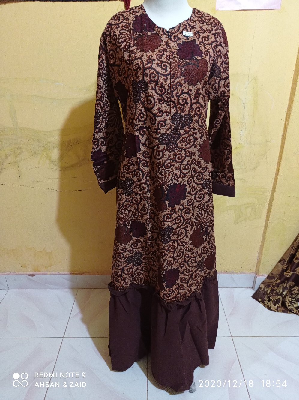 Gamis Batik Manggar,sekar,cantik, Kubis,kupu,padi,daun/cod