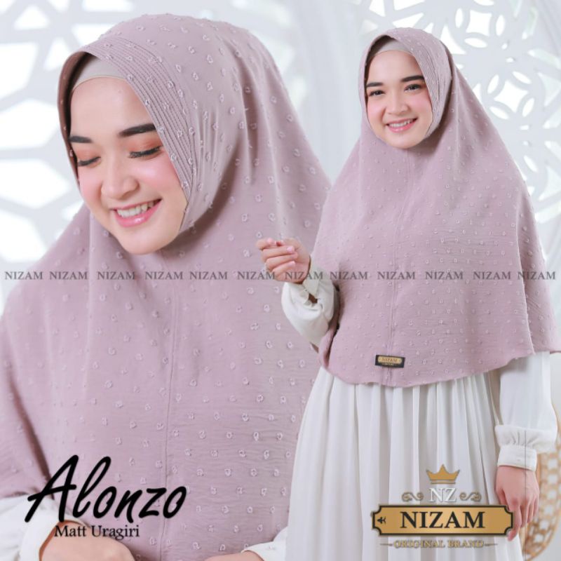 KHIMAE ALONZO Uragiri Crinckle By Nizam Scarf 100% ORI Ready Bergo Syari