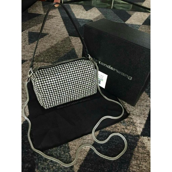 Alexander Wang Rhinestone heiress Pouch bag (Pls baca deskripsi lengkap)
