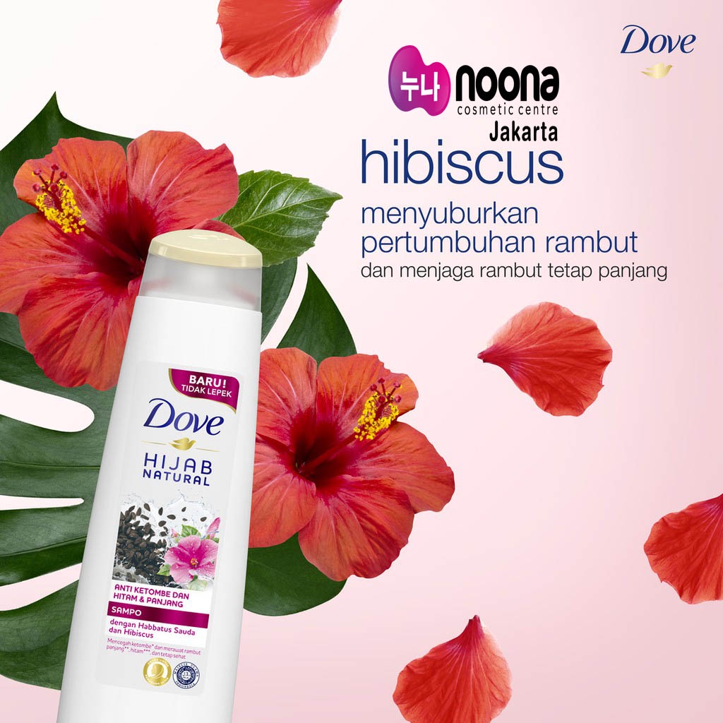 DOVE HIJAB NATURAL ANTI KETOMBE DAN HITAM &amp; PANJANG (135ML)