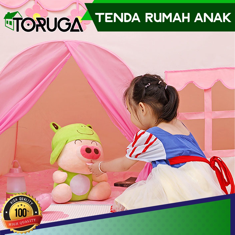 TENDA ANAK MODEL RUMAH MAINAN ANAK CAMPING ANAK PORTABLE TENT 130 x 100 x 130