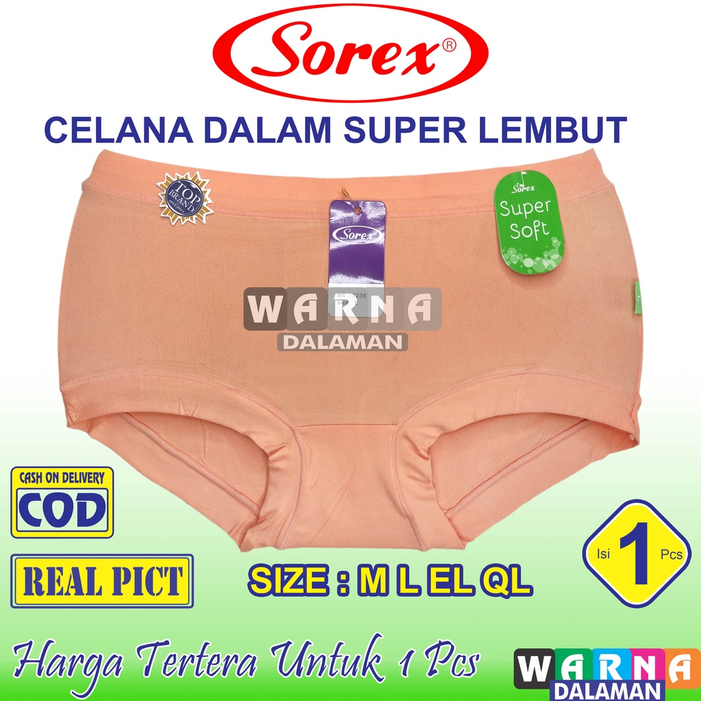 1 Pcs Celana Dalam Wanita Super Soft Pakaian Dalam kode 1238 Warna Random | WARNA DALAMAN