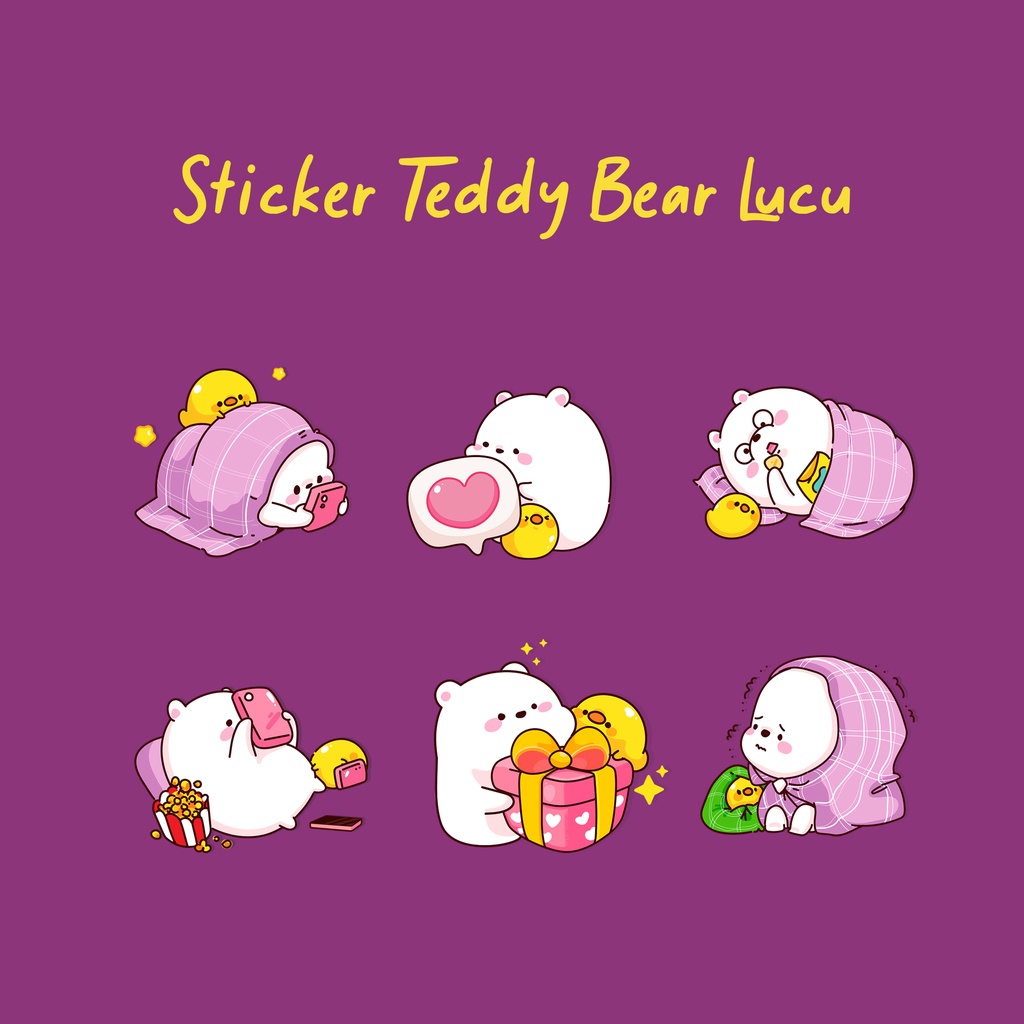 

STICKER SET TEDDY BEAR LUCU | STIKER MURAH | STIKER LUCU MURAH | STIKER LAPTOP | STIKER TUMBLR | STIKER ESTETIK