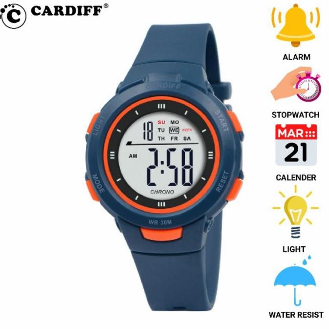 CARDIFF 3217 JAM TANGAN ANAK ORIGINAL CARDIFF DIGITAL TAHAN AIR
