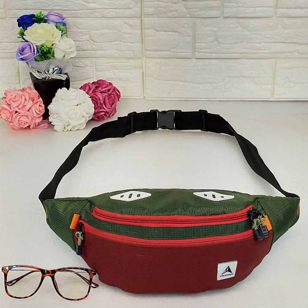 TAS PINGGANG SLEMPANG WAISTBAG kanvas PRIA/WANITA AL-016