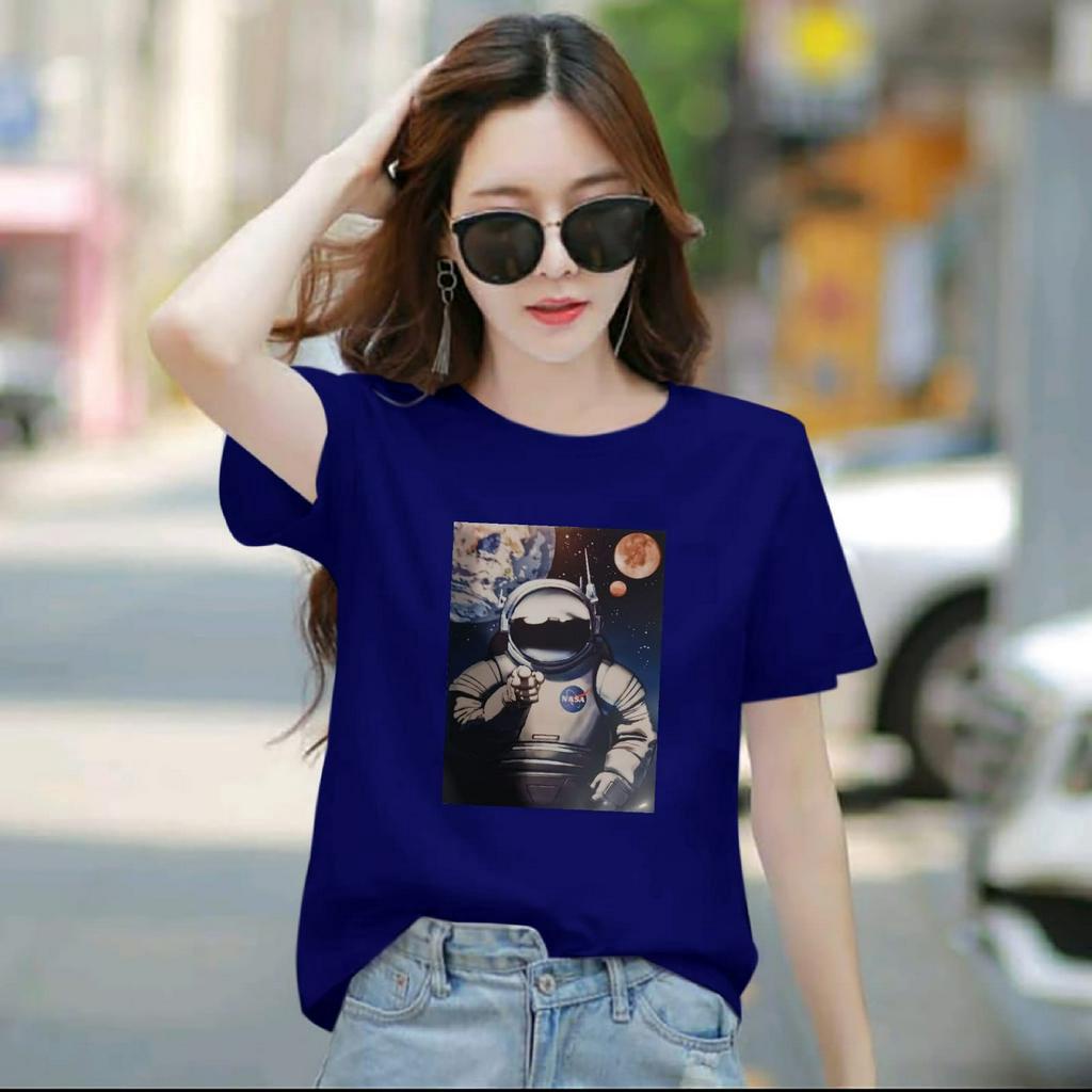 (BISA COD)BAJU ATASAN TRENDY ASTRO GIRL PENDEK-KAOS DISTRO CEWEK KEREN LENGAN PENDEK MASA KINI DAN TERLARIS