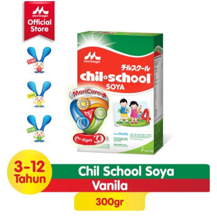 PROMO! Morinaga Chilschool Chil-School Chil School Soya box 300 gram Vanila Madu
