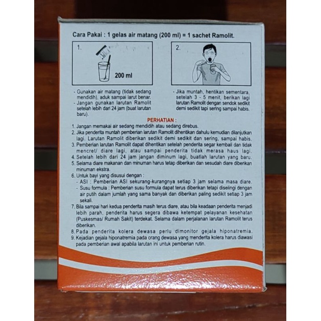 Ramolit Sachet Rasa Jeruk / Pengganti Cairan Tubuh