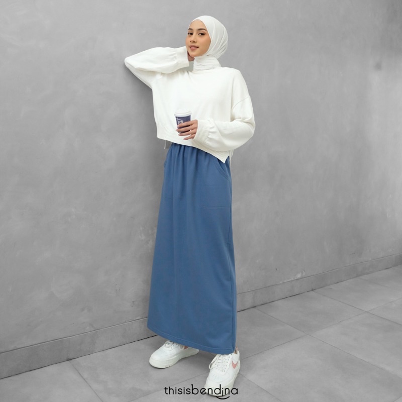 THISISBENDINA Rok Panjang Span Lurus YUKI Skirt