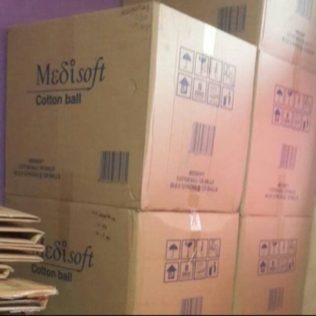 MEDISOFT Cotton Ball 75g - isi 120 - Bola Kapas - Kapas Bulat