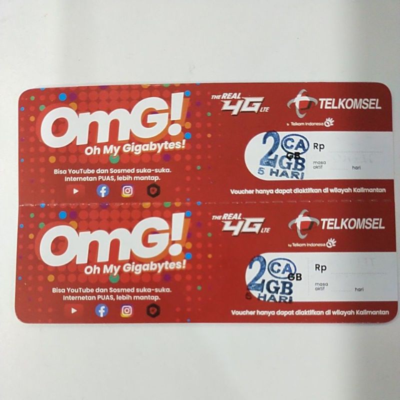 VOUCHER DATA TELKOMSEL 2,5GB/5HARI