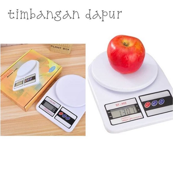 Timbangan dapur kue sayur buah digital elektrik max 10kg