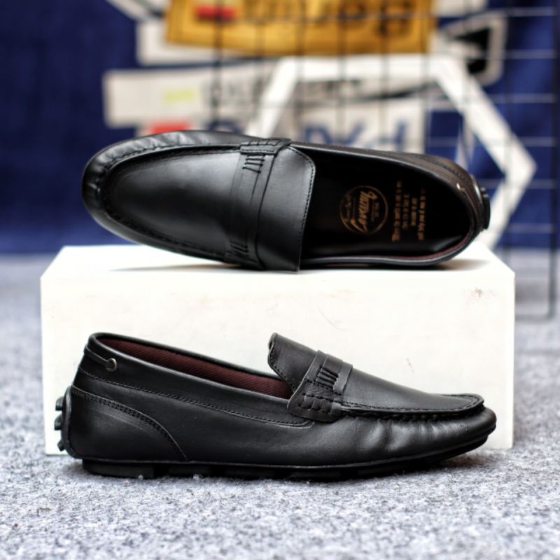 Sepatu Pria Kulit Sapi Asli | Sepatu Pria Slip On Kulit Asli Leather Original Garut Sukaregang