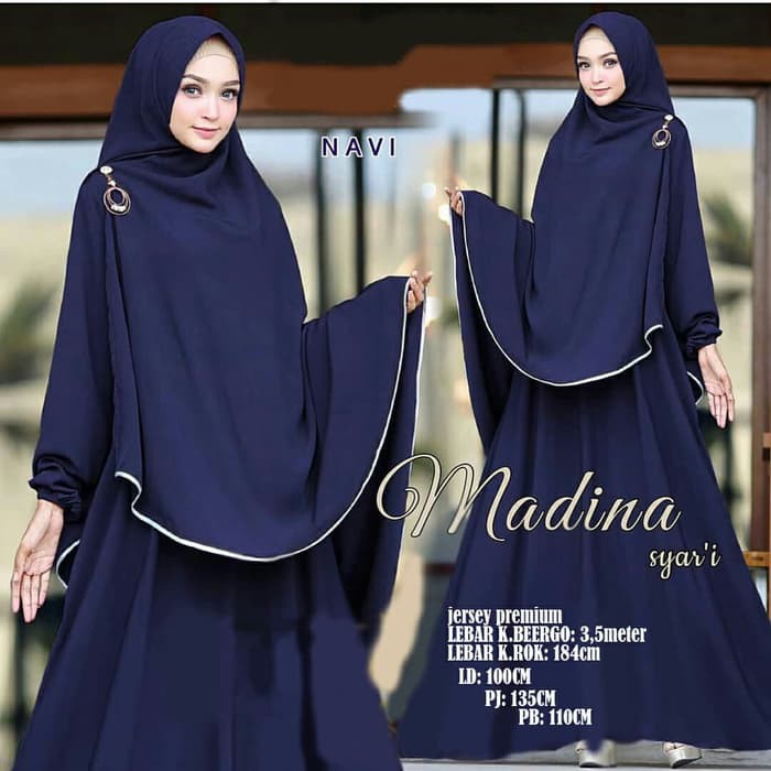 Kualitas Ok Baju Muslim Wanita Terbaru Raline Pesta Model Ke WE499  / Baju / Setelan Muslim New Mad