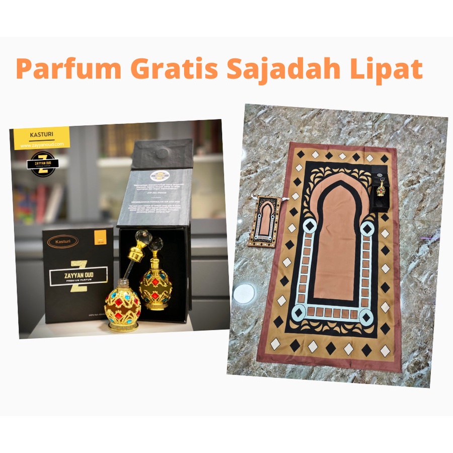 Premium Quality Zayyan Oud Parfum Gratis Sajadah Travel