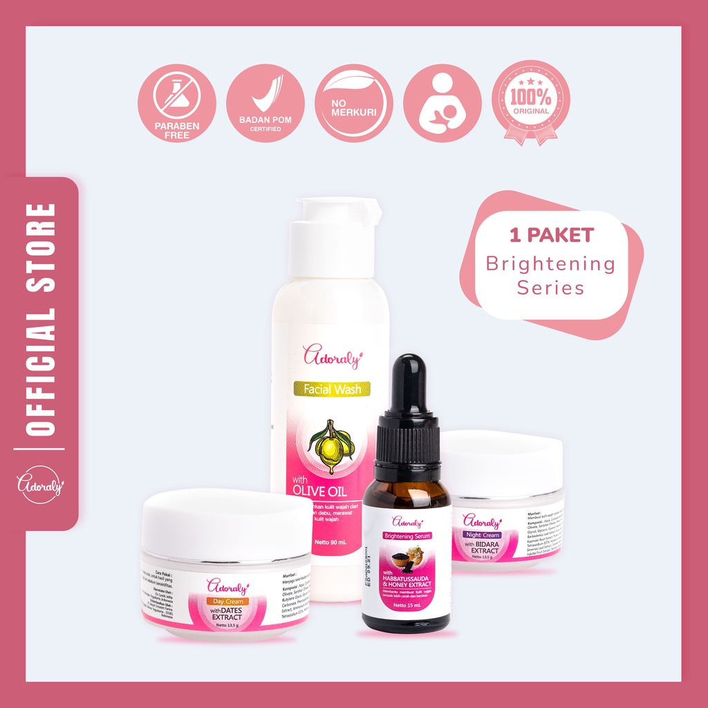 1 [PAKET] ADORALY SKINCARE  + POUCH by adoraly.official