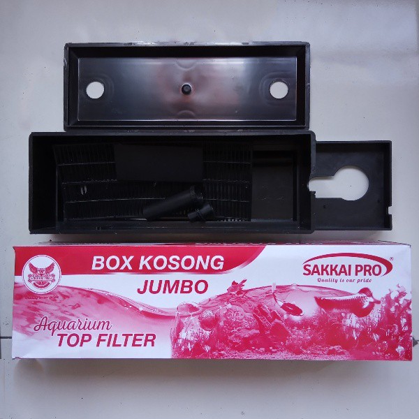 Sakkai Pro Box Kosong Jumbo Kotak Boks Top Filter Aquarium Akuarium