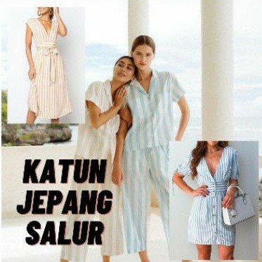 Kain Katun Jepang Motif Salur
