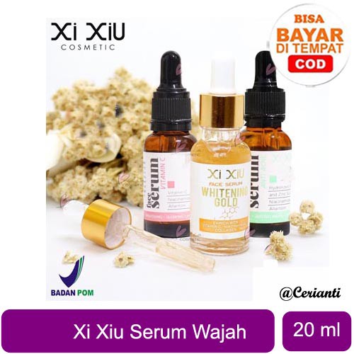 XI XIU Face Serum Vitamin C | Anti Acne | Whitening Gold 20 ml Vit C | Anti Jerawat Xixiu