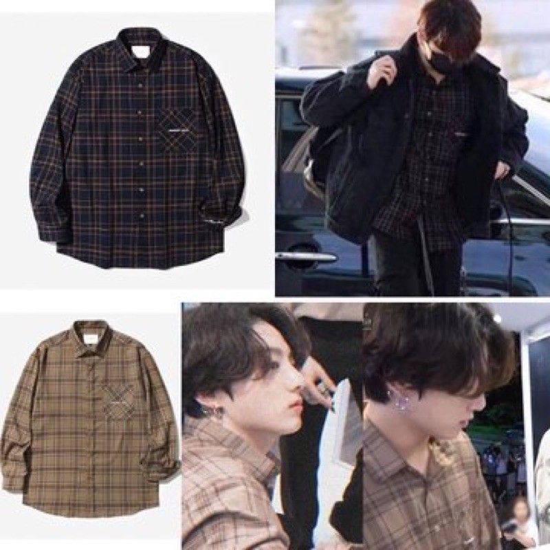 PELUNASAN DIAMOND LAYLA Endless Love Check Shirt Jungkook JK