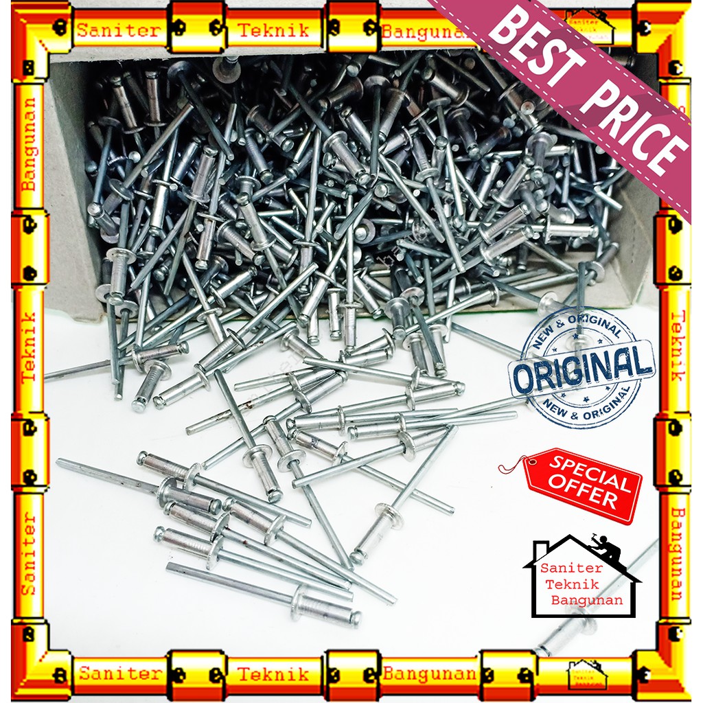 Paku Rivet SIP Brand 435 440 450 ( 50 PCS )