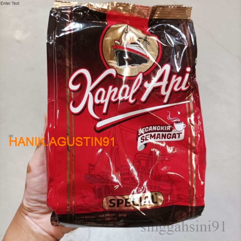 

Kapal Api Spesial 380gr/ Kapal Api Kopi spesial / Kapal Api Spesial Kopi Bubuk 380gr SS91