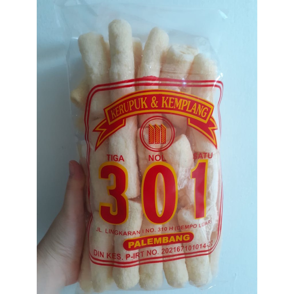 Kemplang Pipa 301 Khas Palembang / Kerupuk Pipa 301 Khas Palembang