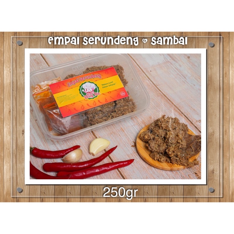 

Empal Serundeng 250 gr + Sambal by Kedai Neng Ola