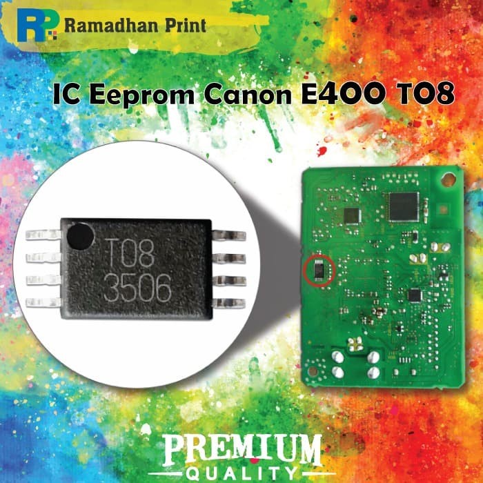IC Eprom Canon E400 New Model T08, Eeprom Reset Canon IC 4g08 e400